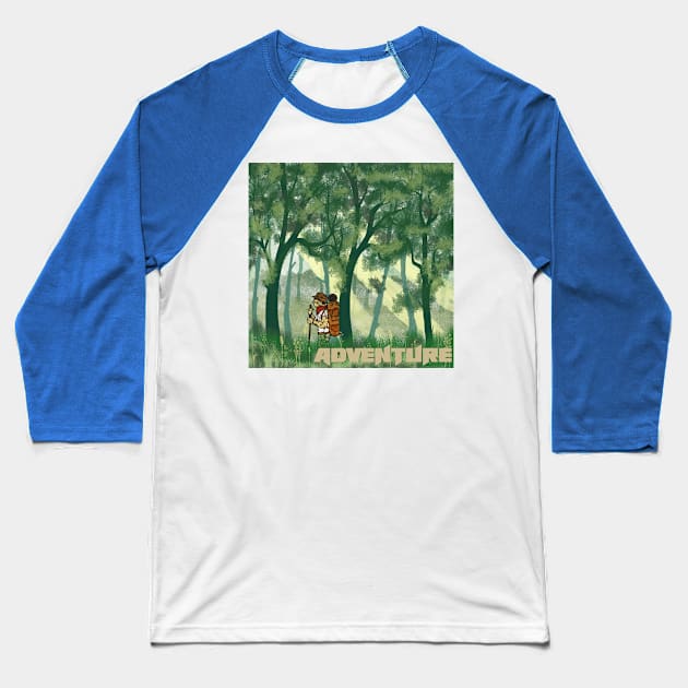 Explorer The Jungle Landscape Baseball T-Shirt by RiyanRizqi